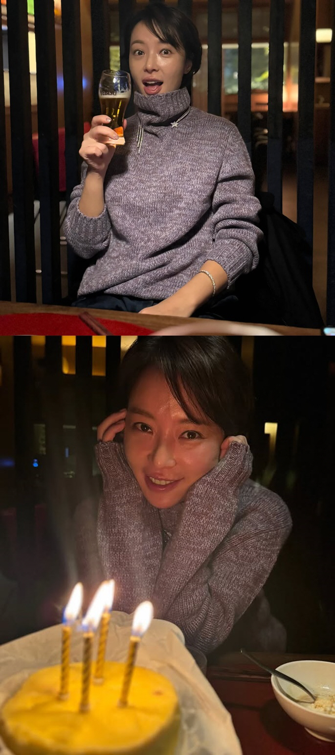 Hwang Jung-eum, 40th birthday, forgot the pain of divorce..a glamorous party