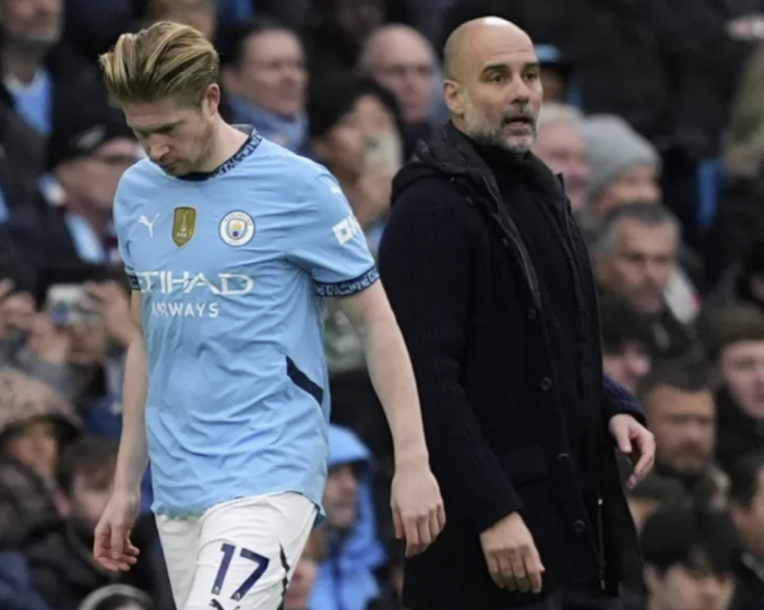 Holan explodes dissatisfaction → Guardiola has another problem with Travel Man City, going to the locker room without saying hello to the irreplaceable ace  fans are also criticized