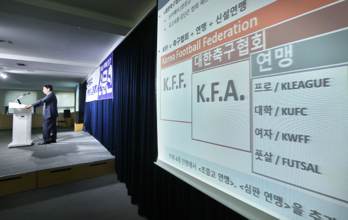 Unification with candidate Huh Jung-moo, professor Shin Moon-sun running for president of the KFA, will take time to think 