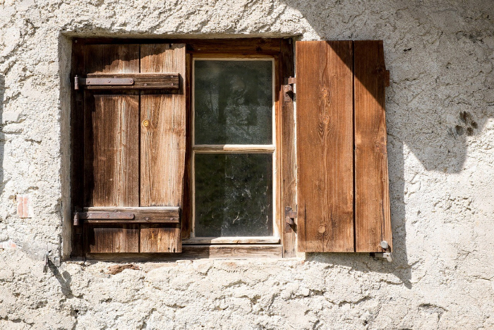 No windows for women's houses...The existing house needs to be covered