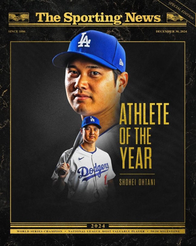 I can't even play a game character like this Ohtani Named Sporting News' Male Player of the Year for Highest Achievement Ever