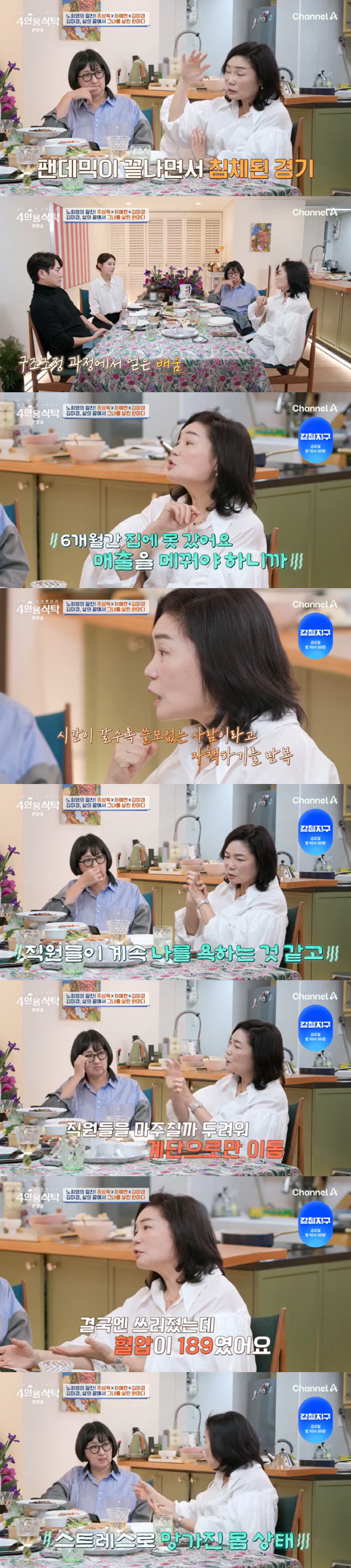 Kim Mi-kyung's financial difficulty → Extreme thinking after restructuring..I was scared of the employees and avoided them (a table for four) 