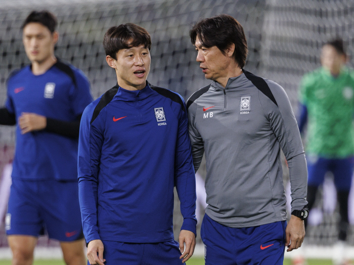 11th consecutive World Cup finals → Ends in March The 2026 North and Central America's Jung Jo-joon and Hong Myung-bo's watch has no commas