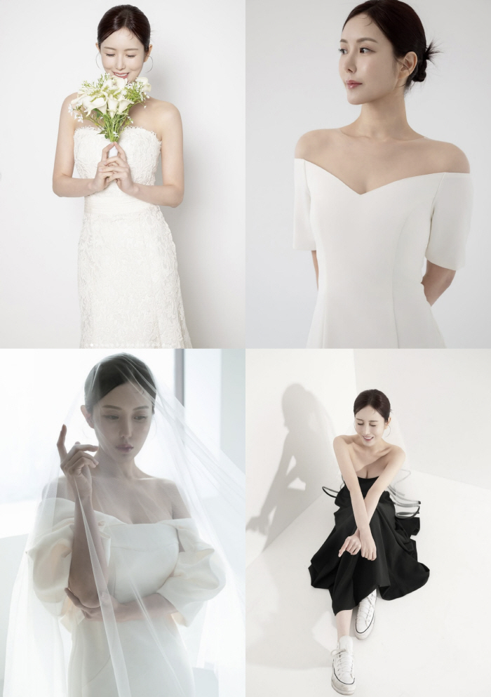 Lee So-ra's confidence to expose her underwear after breast surgery..a voluminous wedding dress