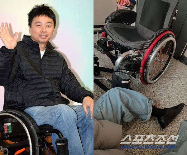  Kang Won-rae, who was paralyzed from the waist down, said he was scared of the scene of the dizzying fall accident