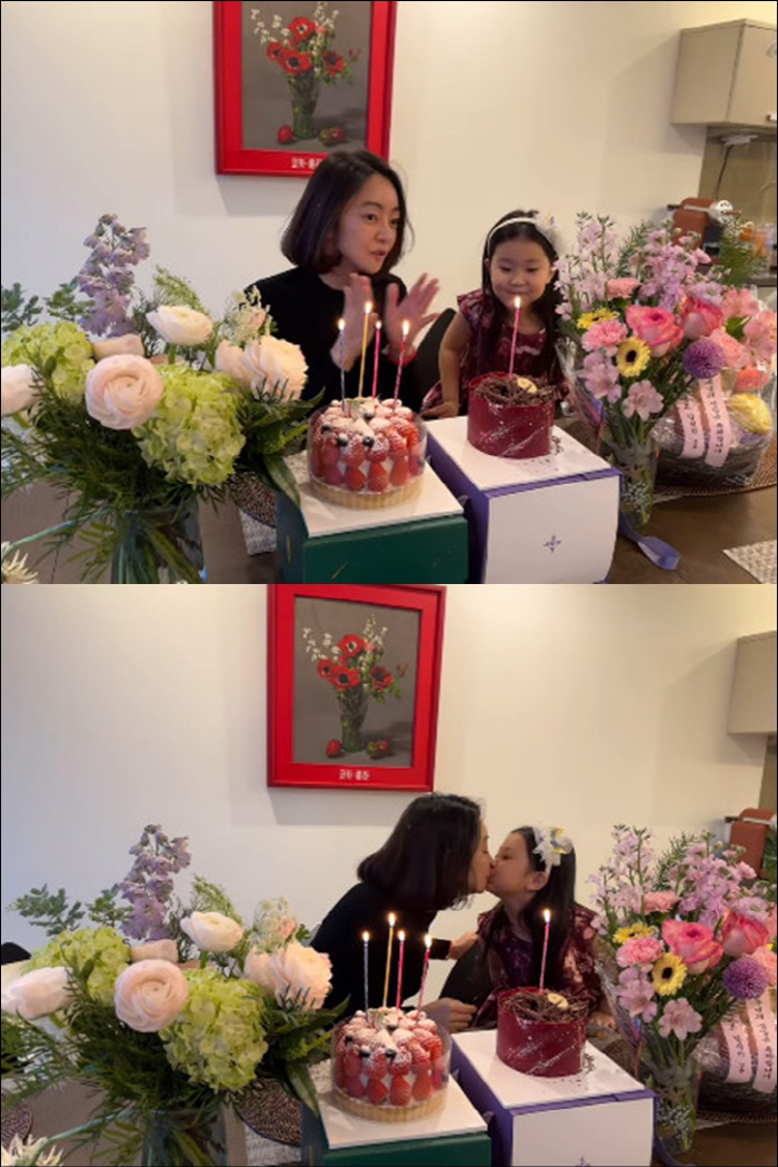 Birthday spent with daughter after Seo Hyo-rim and Kim Soo-mi left...elegant bobbed-hair look