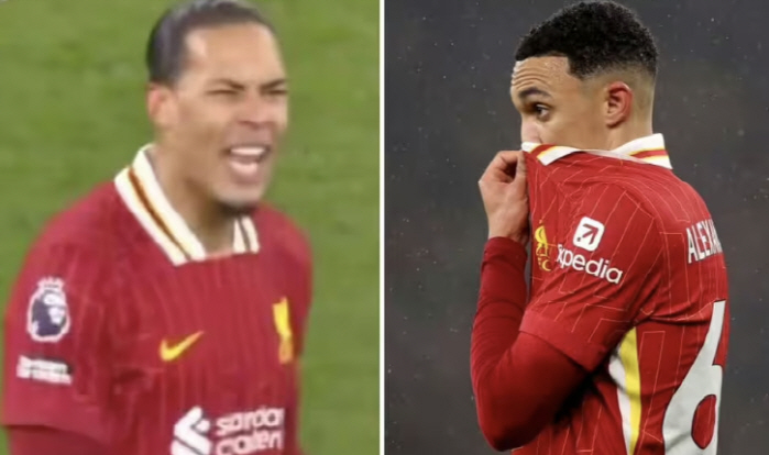 How do you defend! Van Dijk's eventual outburst of anger, Alexander Arnold rebuked for absurd performance