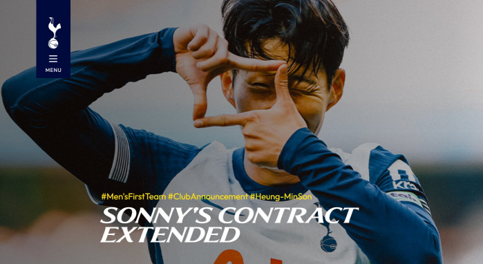  Son Heung-min officially announced the option to extend Tottenham by one year! Contract extension until June 2026