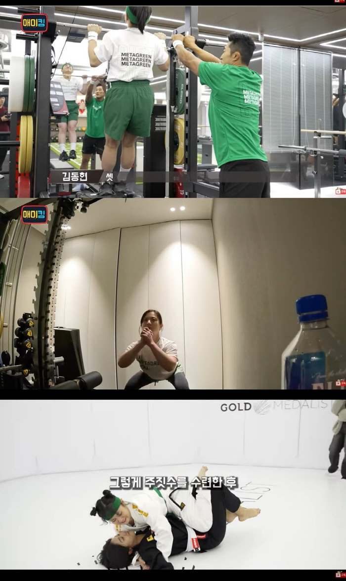 Park Na-rae, working out only with her arms on her belly…Back to diet (Cicada Kim TV)