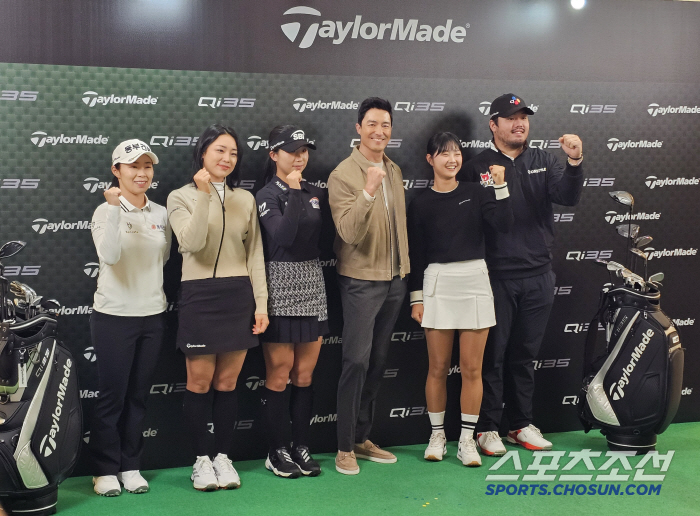 Driver is handsome. I joined hands with LPGA Challenge Yoon In-na and TaylorMade