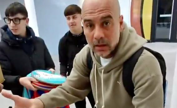 It's going back!!! Pep Guardiola, Manchester City manager, curses at fans who came to get autographs...Why?