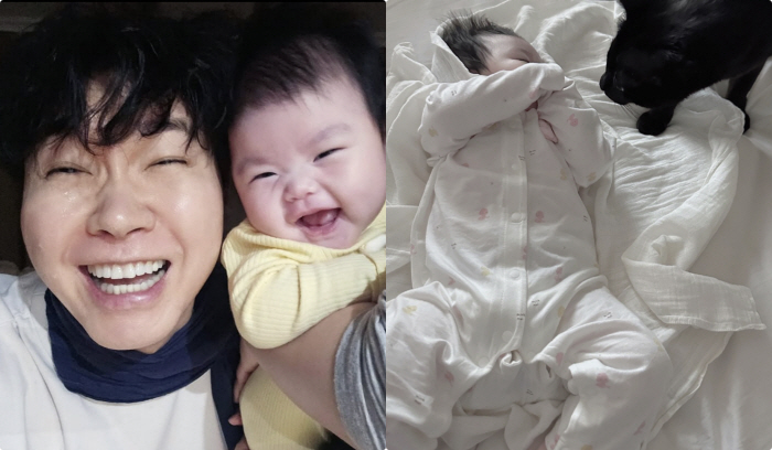 Park Soo-hong ♥ Kim Daye, 100-day daughter  pet brother and sister, happy with Dahong and co-parenting