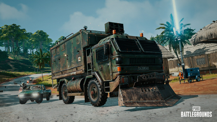 Battlegrounds, the route truck is back on the pre-recording map