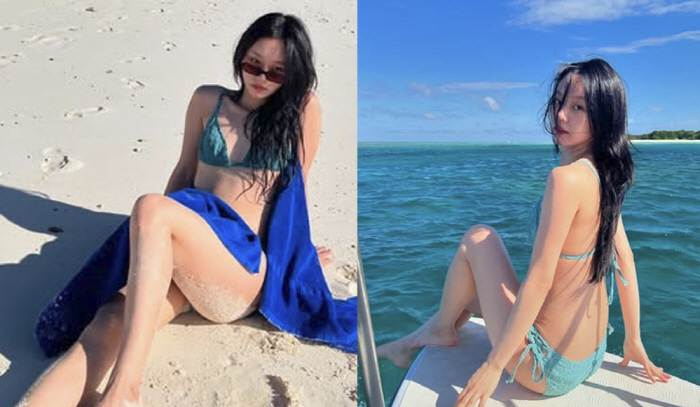 Hyeri's skinny body, Binniki, who cut off carbs and revealed ribs, is loose