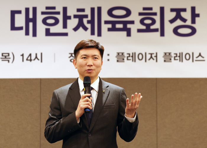 Miracle Smashing Yoo Seung Min, president-elect of the Korea Sports Council, will become a hard worker who works well for athletes