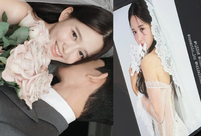 The pelvic floor is also see-through..Nam Bo-ra, a very racy wedding dress 'surprised'