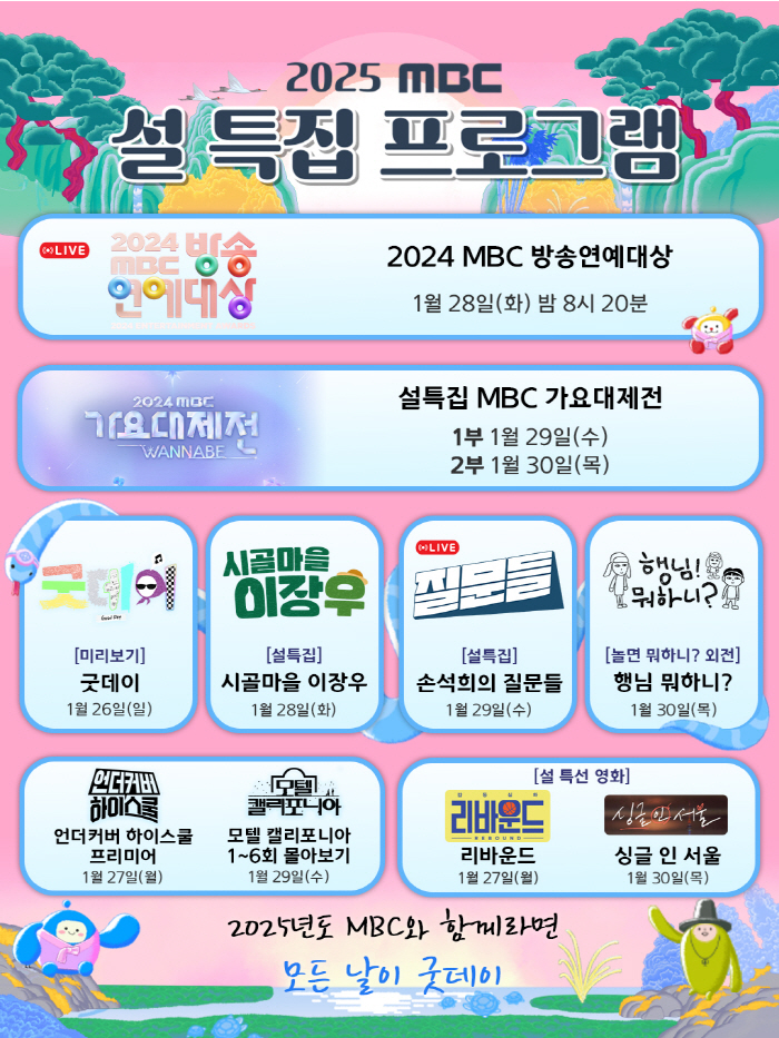 MBC Announces 2025 Lunar New Year Specials