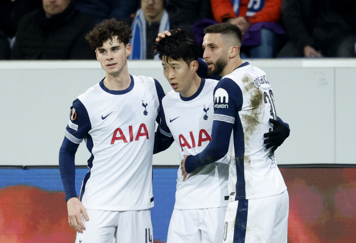  Son Heung-min's 9th goal of the season, Tottenham 20 Hoffenheim in the first half!