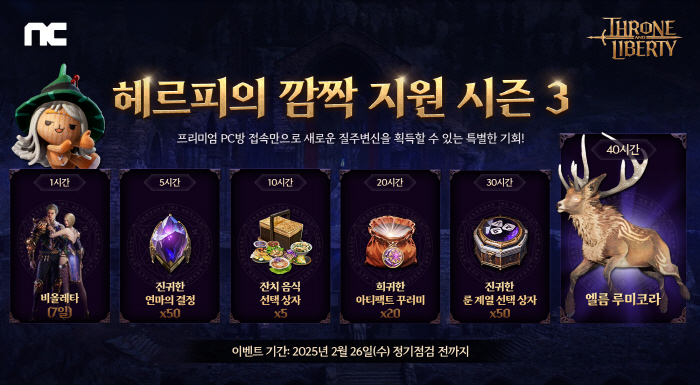 NCsoft's Throne and Liberty (TL) holds premium PC room event