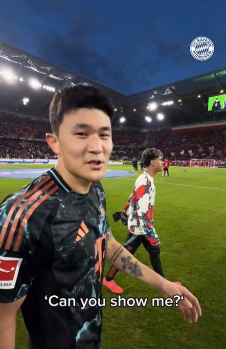 I don't think you touched my hair?Look! Kim Min-jae didn't know the final goal against Freiburg