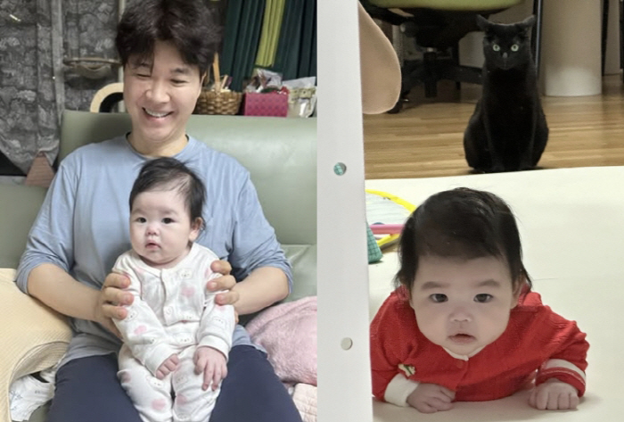 Kim Daye ♥ Park Soo-hong was worried about the combination of his cat and newborn daughter, but the warm co-parenting site