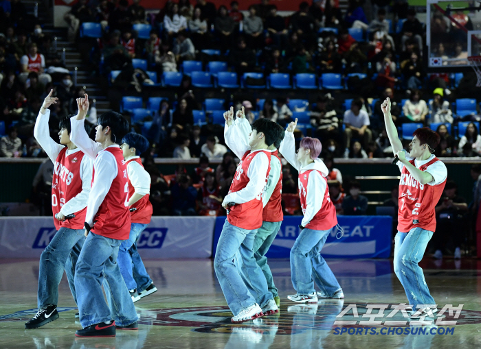  The half-time celebration performance at the All Hours basketball court