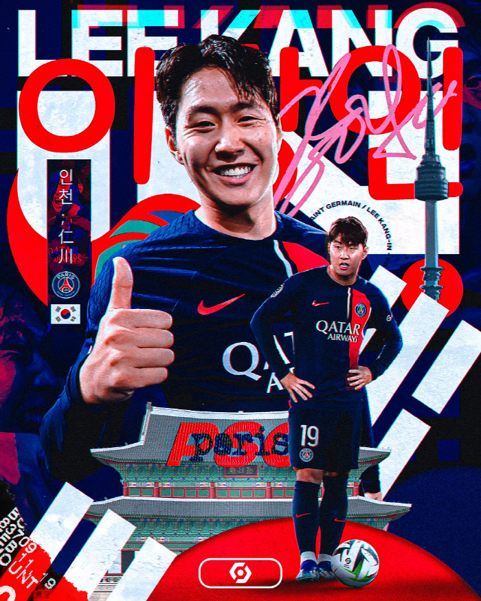 Number 10! Lee Kang-in becomes PSG's ace...1st in opportunity creation and 3rd in score → Tactical core LEE's treble challenge