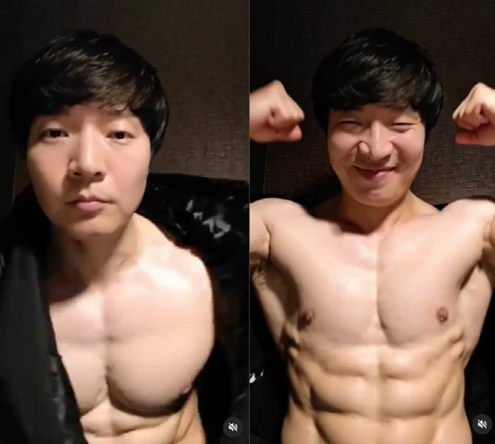 I wanted to peel it. Shin Jung-hwan and Kim Jong-guk. Muscular  six pack transformation surprise