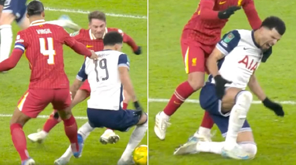 Is there a problem with your personality? Liverpool Captain, Hishalisson Elbow Attack → No Card...It's already the fourth time! Tottenham fans' anger