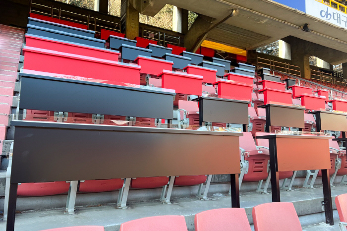 Pohang Steelers, Steelyard refurbished! Increased support zone seating and installation of specialized seating tables