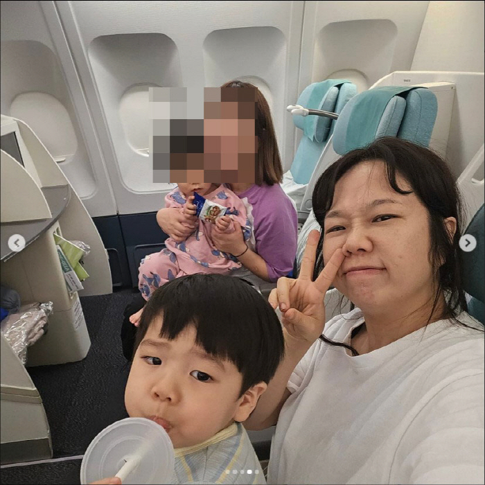 Jason ♥ Hong Hyun-hee, have a luxurious family trip...My son and Thailand in the business seat