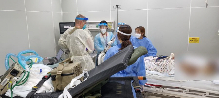 The U.S. Forces in Korea also gave a thumbs up...Medical support for 4,000 people per year at Hallym University Dongtan Sacred Heart Hospital