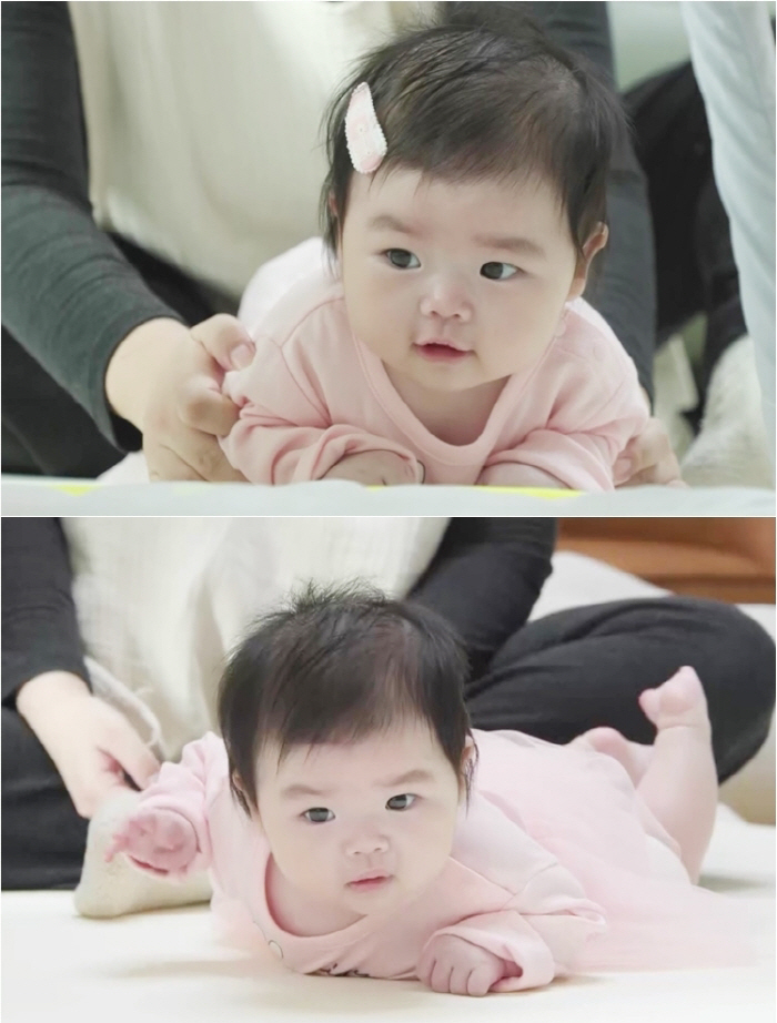 Park Soo-hong's daughter, Jae-yi, acting differently from the cotyledons?Charismatic and winky. Dad's smile is called (Sudol)