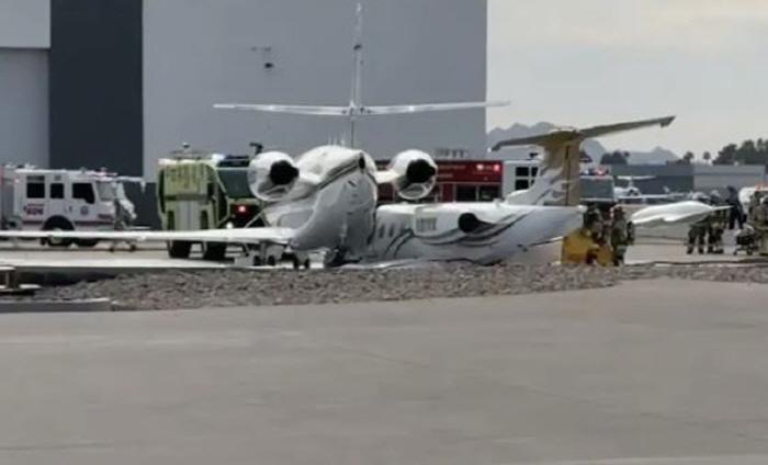 Two light planes at the airport...One dead, two wounded