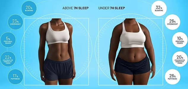 If you sleep less than 7 hours, your skin is dull for abdominal obesity...AI video is terrible