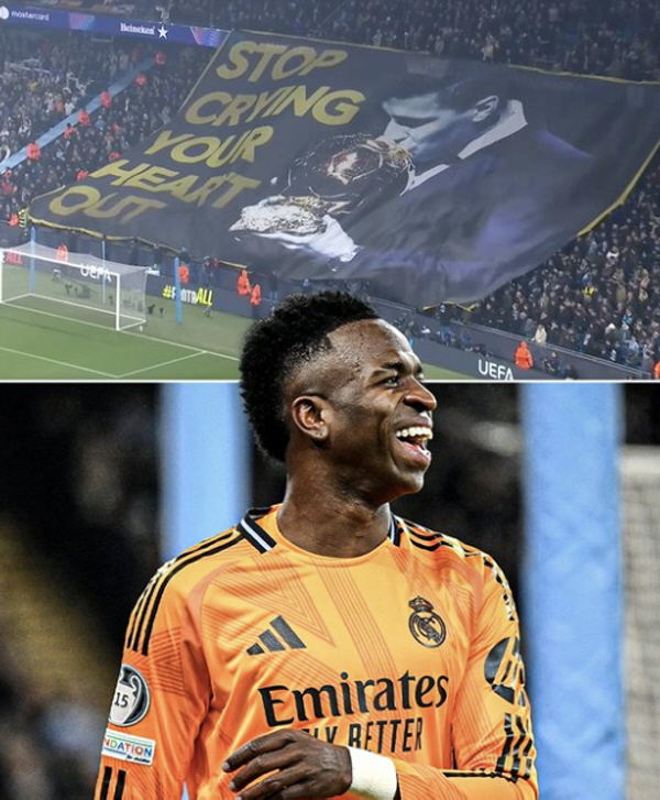 Stop whining → Yes, no. Manchester City, who was beaten by Vinicius while teaching Ballon d'Or, why did you cry