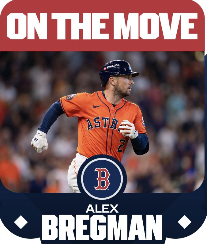 The last FA Bregman, eventually wearing red socks. Boston to sign a three-year, 120 million contract