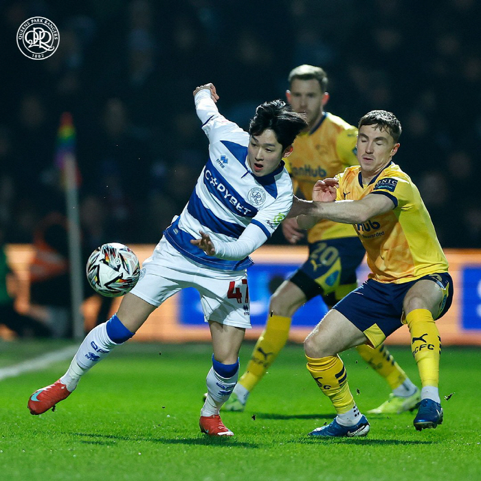  First aid to Yang Minhyuk's first pick! QPR wins 4-0 against Derby County