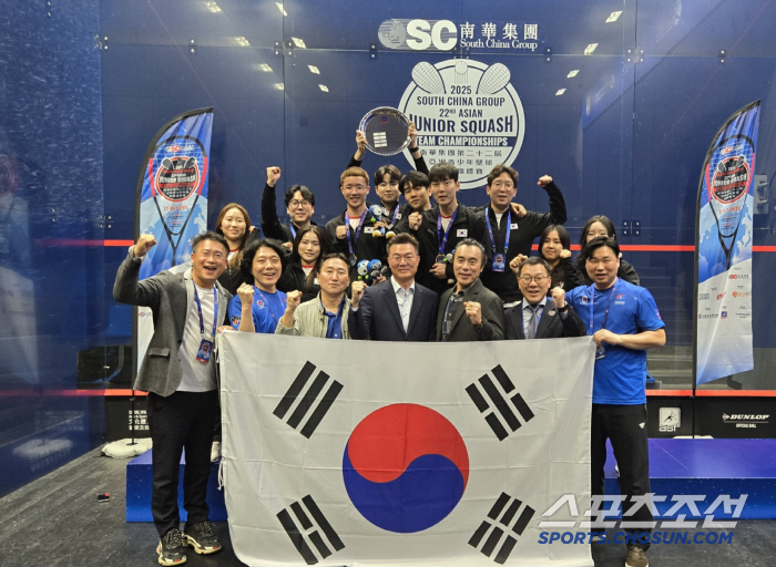 Please take care of LA2028, Squash wins the first team competition at the Youth Championship!Na Joo-young Oh Seo-jin Ryu Jung-wook Lee Jong-hyuk