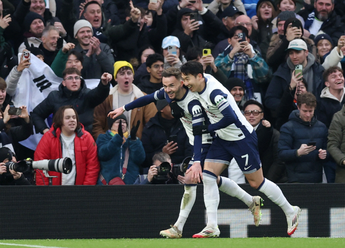 Son Heung-min won the 87th minute  Madison final goal Tottenham and Manchester United 1-0 in the match against each other...15th place → 12th place, 3 steps jump 