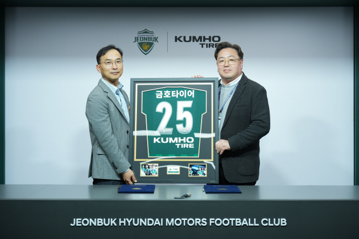 Tottenham AC Milan, Jeonbuk...Signing an official partnership extension with Kumho Tire