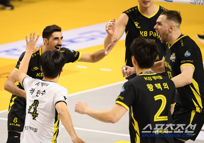 KB Insurance completely relieved home concerns...Will spring volleyball continue with Kyungmin University until the postseason? 