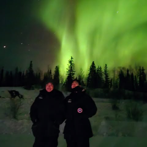  Ryu Seung-ryong, sweet two-shot with his son under Aurora...Bucket list