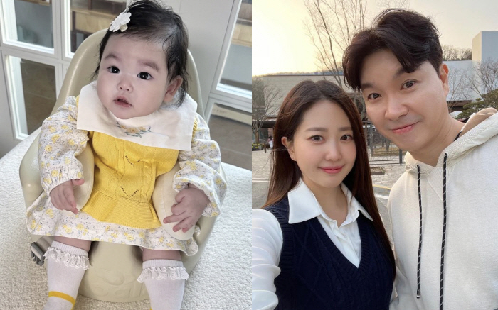 Park Soo-hong's 4-month-old daughter, ♥ showing off her big eyes like Kim Daye is so pretty, dad