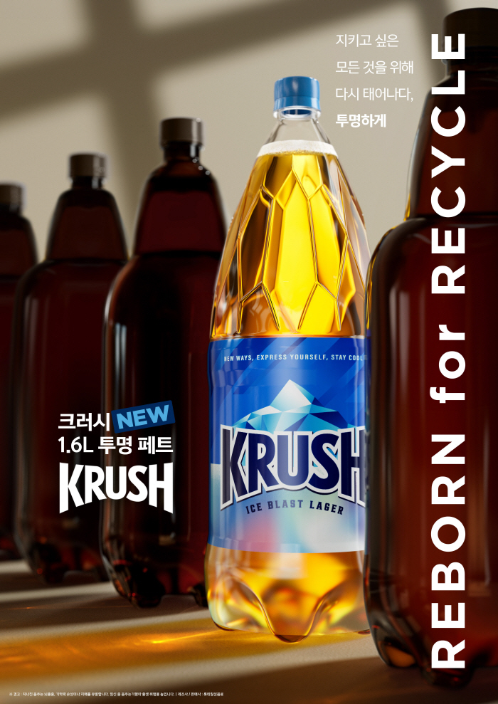 Lotte Chilsung Beverage Crush NEW 1.6 L Transparent PET Renewal