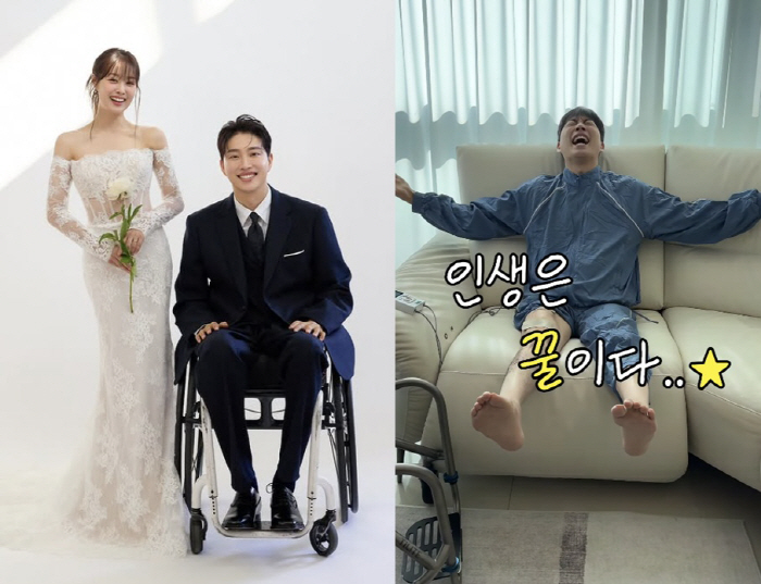 Paralyzed Park Wi, Song Ji-eun ♥ Moving your legs without help, I'm thrilled to stand up