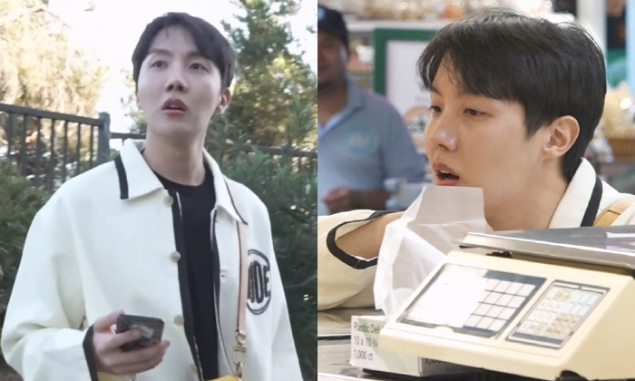 BTS also goes to drive-through in person..j-hope, hamburger eating show in an open car (I live alone)