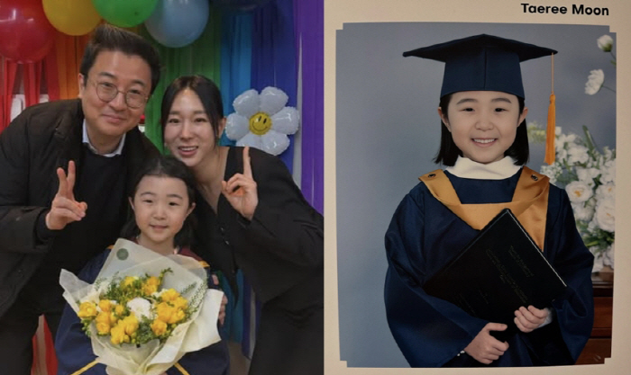 Lee Ji-hye's daughter, Taeri, graduation ceremony for luxury class → 12 million won for private elementary school entrance, children taking the elite course